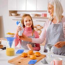 Kitchen Funnel Set 3 Packs,Funnels For Kitchen Use Filling Bottles,Silicone Funnel Collapsible,Small Funnels For Filling Small Bottles - Multicolor - View 4