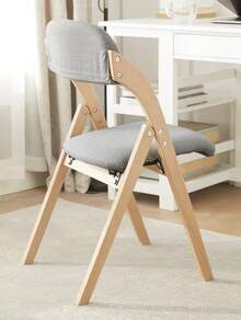 SoBuy FST92 Folding Kitchen Chair With Padded Seat And Backrest W X H X D Approx.: 47 X 77 X 60 Cm - Gray *2 - View 3