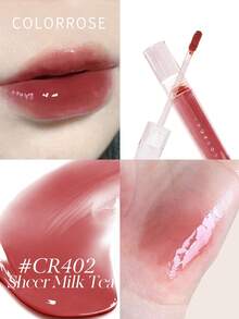 COLORROSE 1件 5.5ml CR402 鏡面亮澤唇釉，絲滑柔順，天鵝絨高飽和透明保濕奶油質地，持久輕盈鮮豔顯色，適合女性與女孩日常通勤、辦公、派對使用 - 402 - 查看 3