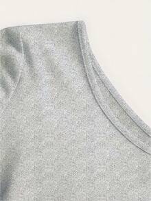 Valentine's Day, San Francisco Football Graphic, Off Shoulder Sweatshirt, Oversized Style, Streetwear, Casual Outfits,, Essentials Hoodie,Summer Outfits For Women,Spring Tops - Grey - View 3