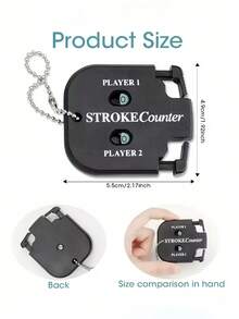 Mini Handy Golf Shot Count Stroke Putt Score Counter Golf Score Keeper 2 Player Golf Ball Shot Clicker Counter With Key Chain For Recreational Golfers And Sports Enthusiasts For Different Kinds Of Competitions And Games Golf Training Aids Golf Accessories - Multicolor - View 11