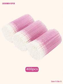 1pc/50pcs/100pcs/200pcs/400pcs/600pcs/800pcs/1000pcs Disposable Lip Brush Wands - Lint-Free Lip Gloss And Lipstick Applicator, Suitable For Makeup - Pink - View 15