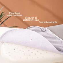 Tabla de Planchar Plegable estación de Planchado Plegable para hogar Burro de Planchar pequeño Patas Plegables y Cubierta de algodón Acolchada Resistente a Las Quemaduras Lavable Duradera - Gris - Ver 2