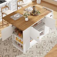Buffets & Sideboards - White + MDF+Metal - View 3