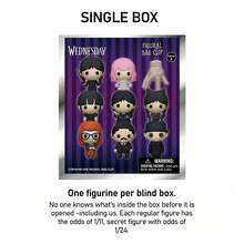 Netflix 1PC Wednesday Series Keychain Blind Bags Mystery Mini Figure Random Anime Action Figures Accessories Horror Anime Character Horror Bag Charms Collectible Ornament Surprise Gifts - Purple - View 7