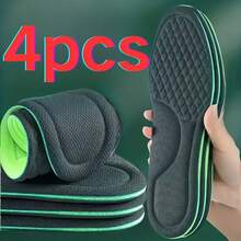 2 pares de plantillas de alta calidad, con excelente absorción de impactos, transpirabilidad y diseño sin olor - Plantillas acolchadas de espuma de memoria suave, plantillas elásticas recortables para aumentar la altura, adecuadas para zapatos, botas y zapatillas, zapatos planos, tacones altos, zapatos para correr - Proporcionan un confort excepcional, material de plantilla y espuma, zapato, selecciones de primavera y verano - Multicolor - Ver 10