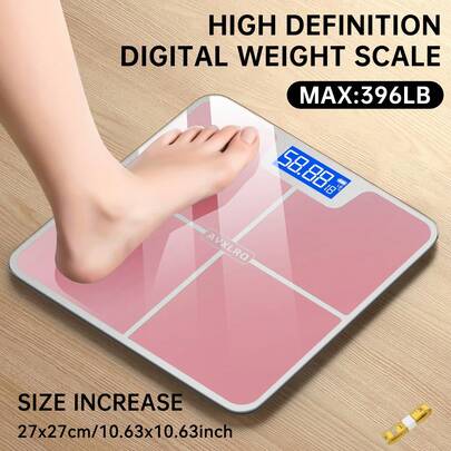 Weight Scale Electronic Scale, 396 Pound Digital Bathroom Scale, High-Precision Weight Scale With LCD High-Definition Display And Temperature Display (Switchable Between KG And Scale), Ultra Wide Platform, High-Precision Electronic Weighing