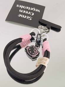 Sanrio 1条双扣猫咪造型手机腕带，粉色，兼容安卓及大多数智能手机，送给母亲、家人、朋友、孩子、生日、节日的礼物 - 彩色 - 查看 6