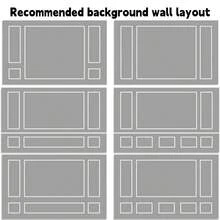 1套2米/78.74英寸自粘墙面装饰条，预切割墙板，用于室内墙面装饰，预制墙板，自粘式，适用于客厅和卧室装饰墙面 - 彩色 - 查看 11