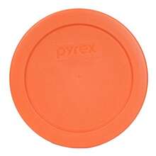 Pyrex 7200-PC Round 2 Cup Storage Lid for Glass Bowls 4 Orange by Pyrex - Anaranjado - Ver 2