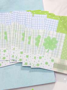 1本撕取式便签纸，糖月光图案，韩式插画学生便签纸，备忘录 - 彩色 - 查看 9