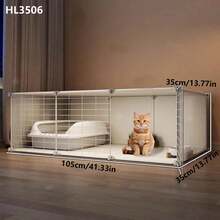 Katzen-Innengehege mit großem Freiraum, Katzenhaus, Katzenschrank, Katzenvilla, Haustier-Käfig für kleine Wohnungen