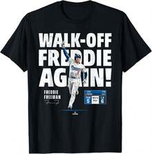 Freddie Freeman Los Angeles Walk Off Home Run MLBPA T-Shirt - màu đen - Xem 1