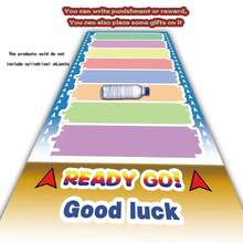 1件装转盘饮酒游戏桌布 - 多人派对娱乐道具，是家庭聚会、团队建设活动和户外活动的理想之选。这款便携式破冰游戏设计生动，互动性强，是复活节、新年庆祝活动和派对等社交场合的完美选择。它也是新年、情人节和节日聚会的必备之选。 - 彩色 - 查看 2