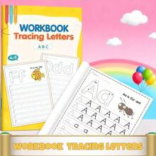 1 Set A-Z Letter Practice Book, Includes Writing Practice, Reusable Handwriting Workbook And Magic Practice Book, Suitable For Students, Stationery, Learning Supplies, Ideal Gift For Back To School, Christmas, Learning Rewards, Holidays Or Birthdays