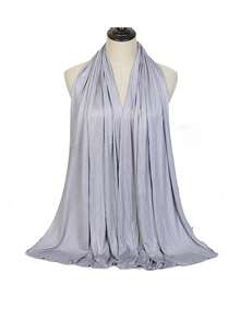 Women's Solid Color Khimar, Modest Casual Soft Comfortable Hijab For Daily Wear, Women's Islamic Clothing For All Seasons Modesty. - Multicolor - View 13