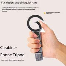 Novo suporte magnético para celular com clipe, ideal para caminhadas, tripé multifuncional e portátil para fotografia e transmissões ao vivo ao ar livre. - Multicolorido - Ver 4