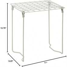 Honey-Can-Do shf-03494 Independiente clóset Estante 27.94 por 23.5 por 32.38 cm Plegable Negro Estante Plegable para casillero Plateado 1 - Plateado - Ver 3