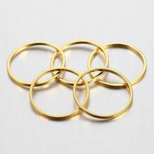 20pcs/50pcs 8-35mm Copper Closed Round Earring Rings, Flat Open Rings, Suitable For DIY Earring & Pendant Jewelry Making Accessories