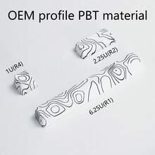 CHERRY OEM 高度 PBT 键帽套装，珊瑚海主题升华 8 个键帽补充包，包括 6.25U 空间、2.75U Enter、2U 数字键盘 Enter、ESC、倒 T 箭头键、自定义机械键盘通用键帽 - 適合空格為6.25U的機械式鍵盤-不是鍵盤 只有鍵帽 - 查看 17