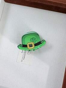 St. Patrick's Day Acrylic Hair Clip, Cute Claw Clip Barrette With Clover Design, Fresh And Creative Hair Accessory Women Hair Clips Casual Hair Claws Fashion Hair Clutch Elegant Hair Jaw Clip - Multicolor - View 14