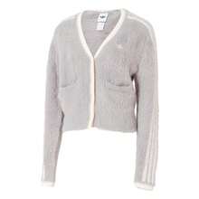 Adidas Jaket Sweatshirt Rajut Kasual Nyaman Sporty Wanita CRFT, KT3170 - abu-abu murni - View 1