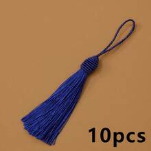 10 chiếc móc khóa tua rua, dùng làm bookmark, trang trí móc chìa khóa, làm đồ trang sức, thẻ quà tặng, mũ, quần áo, túi xách, đồ thủ công, quạt, đèn lồng, đám cưới và nhiều mục đích trang trí khác. - Nhiều màu - Xem 19