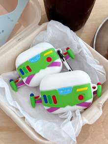 Estuche portátil para auriculares con diseño de avión de dibujos animados, funda protectora creativa de dibujos animados para auriculares Bluetooth de 4ta generación - Multicolor - Ver 6