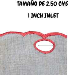 Cortina Navideña - 1 Lienzo de 2.00m de Ancho x 0.70m de Alto - Bordado Festivo para Tubo de ½ Pulgada - Decoración y Práctica para Cocina (Velas) - velas - Ver 10