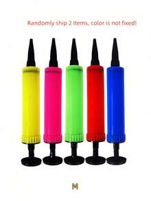 1/2/3pcs Balloon Pump Handheld Set, Balloon Pump - Dual-Action Manual Double-Stroke - For Parties, Weddings, Birthday Parties, Special Events, Wedding Supplies/Balloon Convenient Effort-Saving Inflation Tool/Inflation Bucket/Inflator/Hand-Push Inflator, Suitable For Christmas, Halloween, New Year And Holiday Essentials - Multicolor - View 13