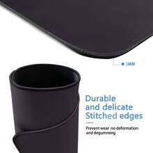 Blue Art Flowers Mouse Pad,Extended Abstract Floral Mousepad Desk Pad With Stitched Edges,Non-Slip Waterproof Rubber Base Mouse Mat For Office Computer Keyboard Laptop Home 14x24 Inch Multiple Designs Available - 藍色背景上的花朵 - 查看 7