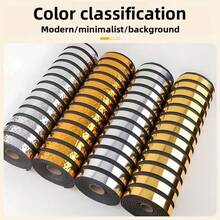 ucdfi 1卷加厚3D泡沫墙板，自粘亮面网格墙贴，家居装饰壁纸，卧室墙面装饰壁纸，客厅和卧室电视背景墙装饰壁纸 - 閃亮色 - 查看 2