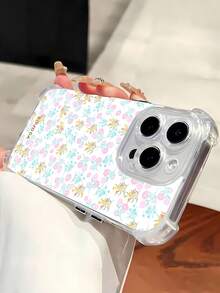 Bonita funda con diseño de flores pastel, compatible con iPhone 16, 15, 14 Pro Max, 13, 12, 11, XR y XS Plus. Fabricada en silicona TPU, ofrece protección contra golpes y caídas, además de una excelente sensación al tacto. Es el regalo perfecto para familiares, amigos y seres queridos. - transparente - Ver 5