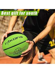 EstiloBaloncesto Para NiñOs, TamañO 3 (22 Pulgadas), TamañO 5 (27.5 Pulgadas) Para Juegos De Juego, Patio Trasero, Parque Al Aire úLtima IntervensióN, Playa Y PiscinaVersióN Mejorada - Negro y verde - Ver 6