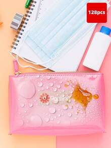 1-256pcs Customizable Name Labels, Iron-On Clothing Labels And Waterproof Stickers, Printable Text, Suitable For School, Daycare, Summer Camp, Sportswear, Backpacks, Lunch Boxes, Water Bottles, For Children, Youth, Adults, Family And Friends. Tear-Resistant, No Residue, Reusable Adhesive Labels - Rose Red - View 14