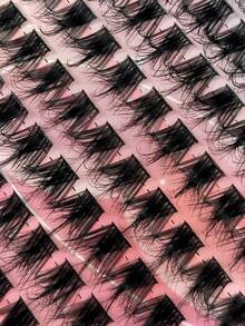 Hinarin 144pcs Lash Clusters DIY Eyelash Extensions Cluster Lashes Wispy Individual False Eyelashes D Curling 8-18mm Thick Fluffy Eye Lash Clusters Lash Clusters Eye Lash Clusters Individual Eyelashes Lashes Fake Lashes - D - View 3