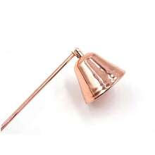 1PC Rose Golden Bell Shape Candle Extinguisher With A Long Handle, Stainless Steel Candle Snuffer Stainless SteelCandle Tools Accessories Candle Buffer Wax Candle Extinguisher With Handle Candlestick Candle Wicks Flame For Candle Lovers, Gift, Everyday Use, Putting Out Extinguish Candle Wicks Flame Safely Sweet Water Decor Black Candle Snuffer - Multicolor - View 8