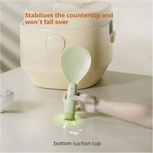 2 PCS Rice Scooper Professional Rice Spoon Rice Spatula Standing Rice Spoon With Suction Cup Non-Stick Rice Scooper For Kitchen - Multicolor - View 5