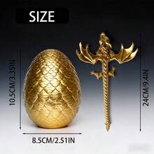 3D打印龙形翼龙蛋，男孩礼物，酷炫3D打印可动龙，适合青少年男孩，动物减压玩具恐龙蛋