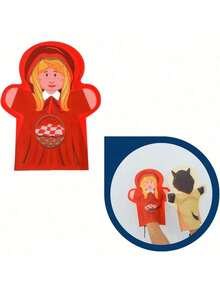Estiloedudak TíTeres De Mano Para NiñOs De Caperucita Roja, 4 TíTeres, Cuentacuentos, Preescolar, MuñEcospara Juegos De Rol, Regalos De CumpleañOsVersióN Mejorada - 1 - Ver 5