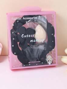 Women's Sponge SPA Headband & Wristband Set, Large Flower Hair Clip Gift Box Set, Hair Care Accessories & Hair Decor Set, Exquisite Gift Box Packaging, Suitable For Party Gifts And Daily Use. Grooming Set. Includes Wristband, Sponge, Cloud Headband, High Crown Headband. - Multicolor - View 16