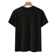 Men's T-Shirt, Horror Movie Vintage Cotton T-Shirt, Short Sleeve, Damon Salvatore T-Shirt, Crew Neck Clothing - màu đen - Xem 2