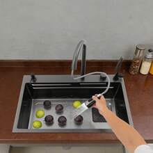 YUNRUX Kitchen Sinks - Black - View 8