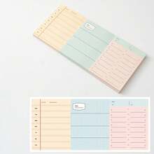 Tập giấy ghi chú 3 phần có thể xé rời - Giấy ghi chú không dính dùng để lập kế hoạch theo từng phần, nhắc nhở học sinh và lập danh sách việc cần làm sáng tạo, giúp sắp xếp ý tưởng (3 loại * 80 tờ mỗi loại = tổng cộng 240 tờ) - Nhiều màu - Xem 8
