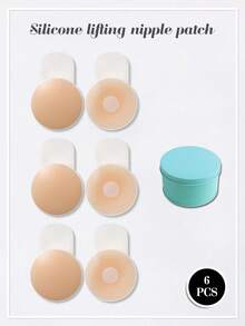 6pcs Reusable Seamless Silicone Bra Accessories Set - Invisible Lift Tapes, Anti-Slip Pads, Solid Color Bra Clips, 100% Silicone, Hand Wash, Easy Clean, Fits All Cup Sizes - Multicolor - View 17
