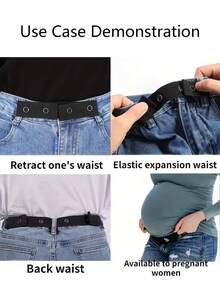 3 件装牛仔腰围增大工具，延长扣，腰部扩展按钮弹性调节扣，可拆卸，无缝腰围增大扣，适用于牛仔裤、长裤，无缝可拆卸牛仔紧扣，男女可调节腰带延长器，舒适贴合纽扣