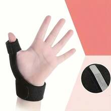 1pc Adjustable Thumb Splint, Suitable For Left And Right Hand Trigger Thumb Support - Black - View 7