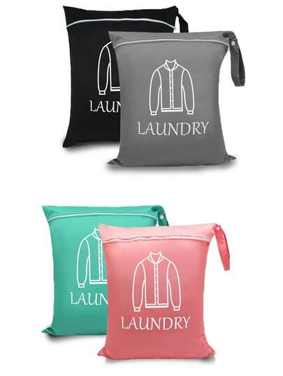 1pc Waterproof Wet Dry Bag, Reusable Laundry Bag, Diaper Bag, Swimsuit, Workout, Gym, Swimming, Yoga Storage