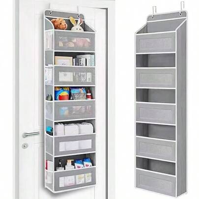 3/5 Layer Hanging Storage Bag, Door Hanging Storage Bag, Window Hanging Storage Bag, Wall Hanging Storage Bag, Suitable For Cosmetics, Toys, Sundries, Bedroom, Bathroom, Office, Wardrobe Home Space Saving Storage Bag, Christmas/Halloween Gift