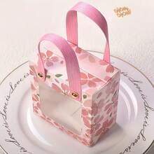 30pcs/10pcs/5pcs Premium Gold Foil Sakura Pattern Gift Boxes - Gift Boxes With Display Window - Candy Gift Boxes, Suitable For Birthday Parties, Weddings, Celebrations, Valentine's Day, Team Building And Other Party Favors - Gift Box - View 3